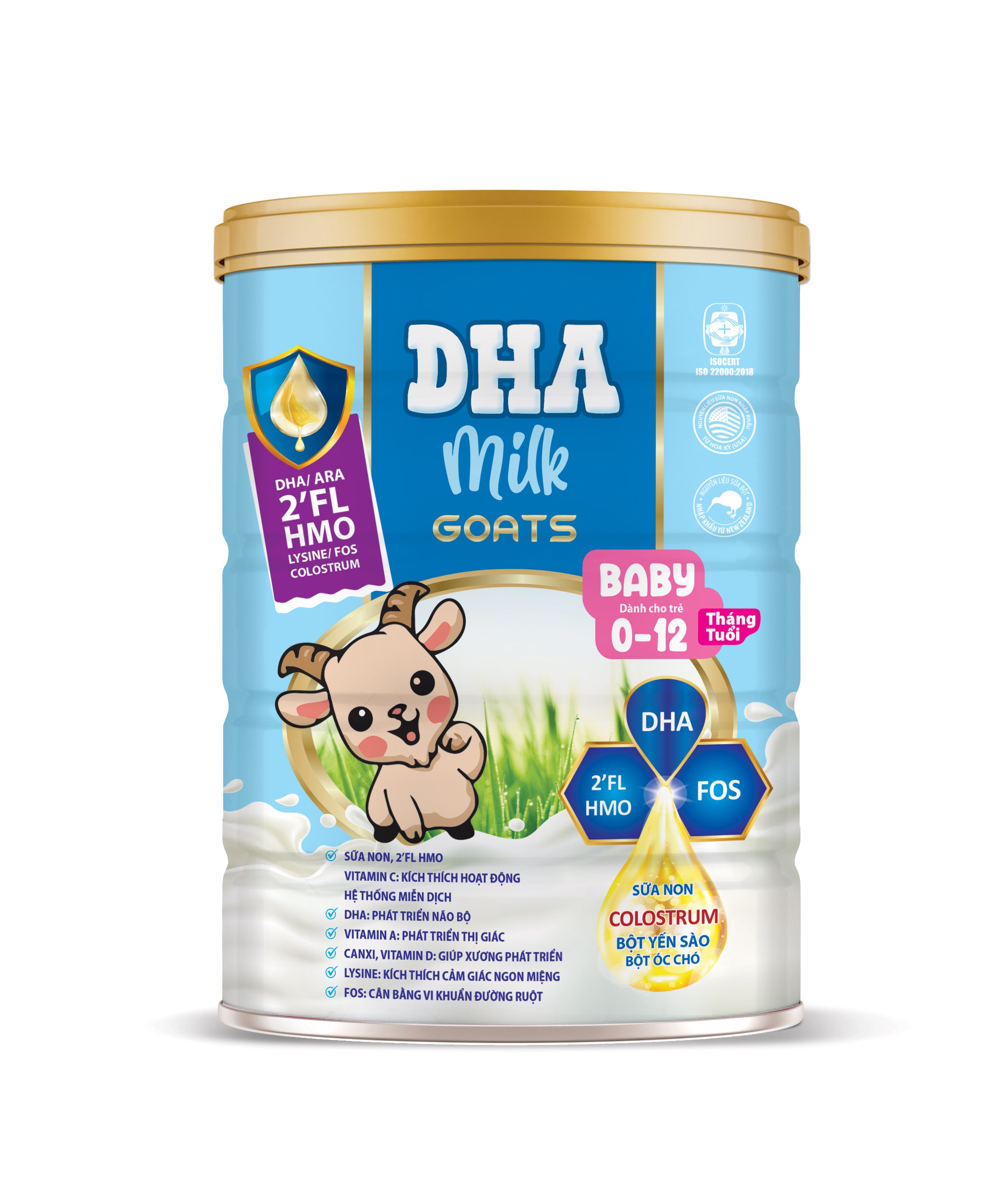 Sữa Dê DHA MILK GOATS BABY 900G